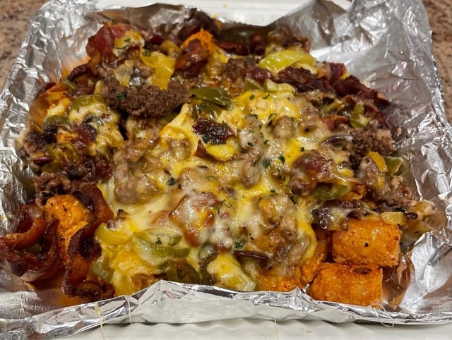 Loaded Rock Tots.